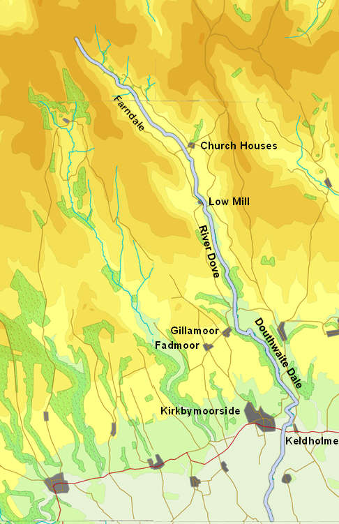 Course of the River Dove