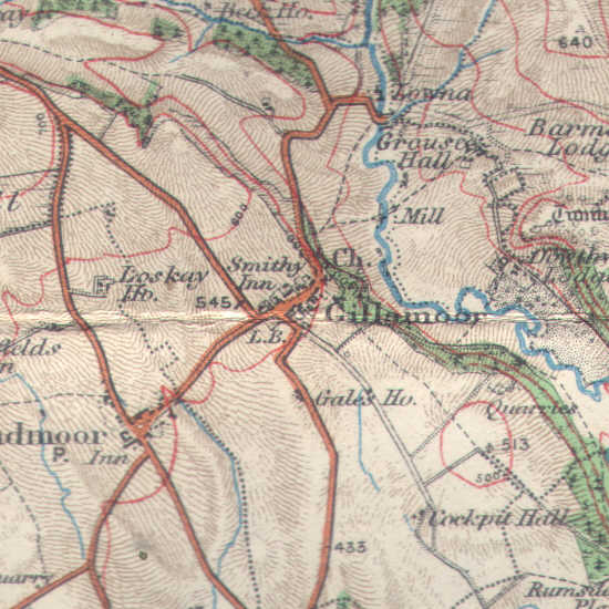 Map of Gillamoor in 1914