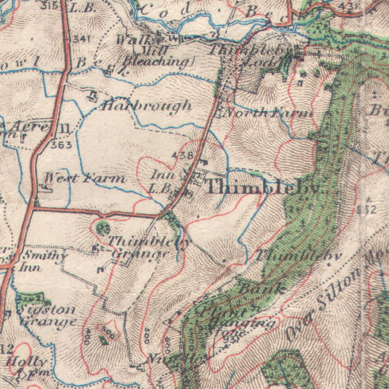 Map of Thimbleby in 1914