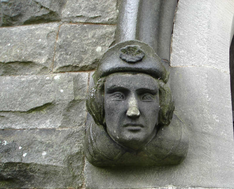 Carved Head of Churchman, Kildale 