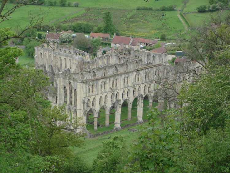 Eastern front of Rievaulx Abbey
