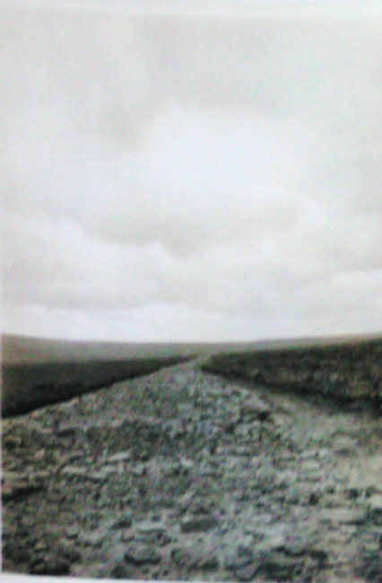 Long view of Wheeldale Roman Road 1951 