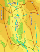 Map for walk around Gormire Lake and the White Horse of Kilburn